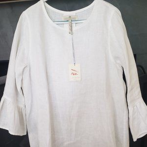 Beautiful Never Worn White Linen Tunic